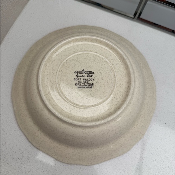Mikasa Garden Club Soft Melody EC 456 Salad Bowl Soup Bowl 1970s 1980s - Picture 4 of 10